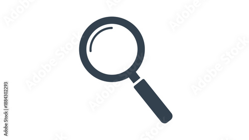 Magnifying glass icon for search and discovery.