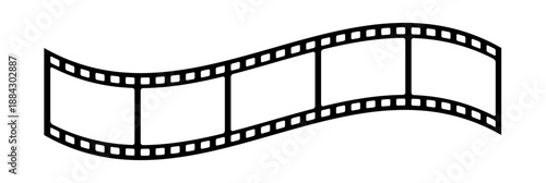Film Strip Frame Vector with Empty Movie Frames
black and white Cinema movie Reel Border on Transparent Background PNG