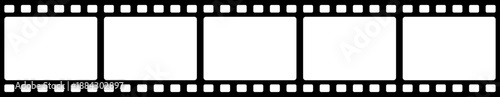 Film Strip Frame Vector with Empty Movie Frames
black and white Cinema movie Reel Border on Transparent Background PNG