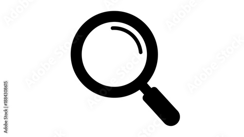 Magnifying glass icon for search and discovery.