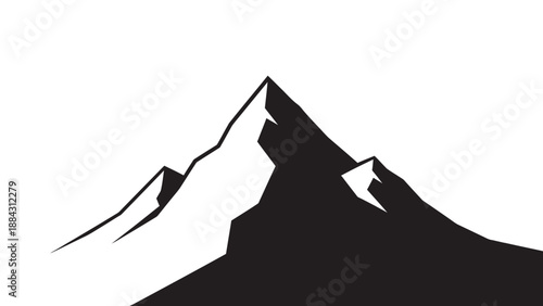 Mountain Peaks Silhouette Landscape Nature.