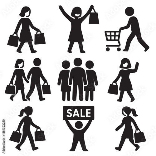 Minimalist Shopping Icons Collection.eps