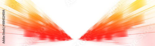 Red racing speed track shines with intense motion blur. PNG