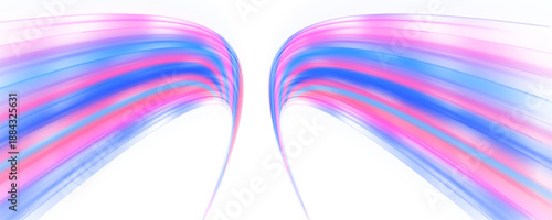 Pastel neon speed track in pink and blue tones. PNG
