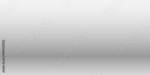 Grey studio background. Abstract empty room with soft light for product. Simple grey neutral backdrop. Line horizon. Texture blank wall and floor. illustration with gray gradient background.