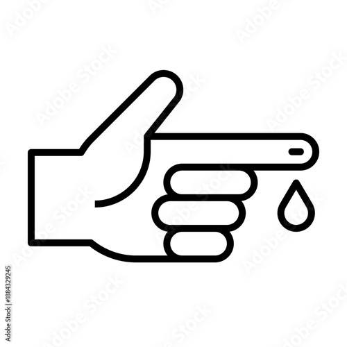 Blood test icon. Blood testing symbol.