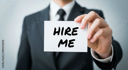Businessman holding 