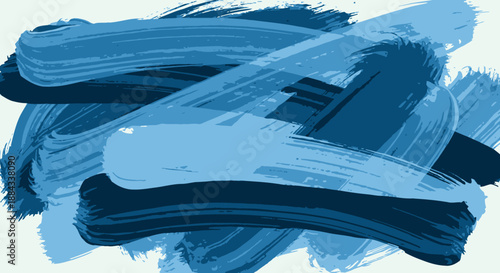 Dynamic abstract background showcasing a contemporary blend of sweeping blue brushstrokes, creating a textured and vibrant artistic design with fluid paint effects