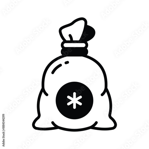 Creatively designed medical funding support glyph icon