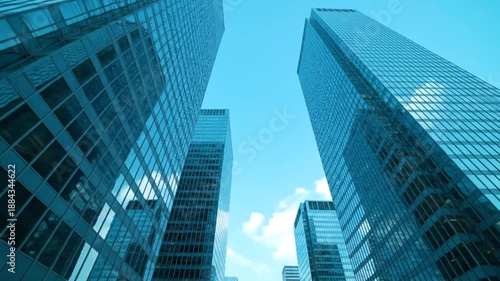 Wallpaper Mural Tall glass skyscrapers. Torontodigital.ca