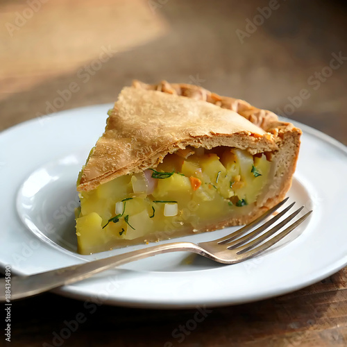 Homemade fried pies and pies with traditional filling on wooden table. Traditional food concept.