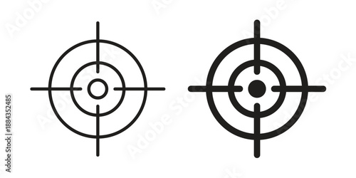 Aim icon suitable vector symbol for graphic design, logo, web site, social media