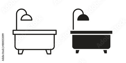 Bathroom icon suitable vector symbol for graphic design, logo, web site, social media