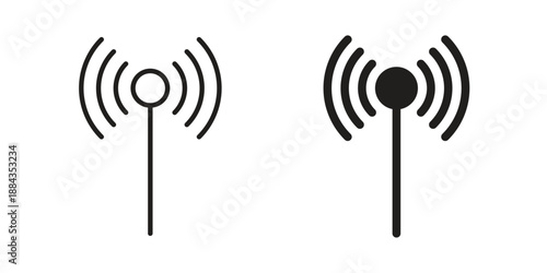Antenna icon suitable vector symbol for graphic design, logo, web site, social media