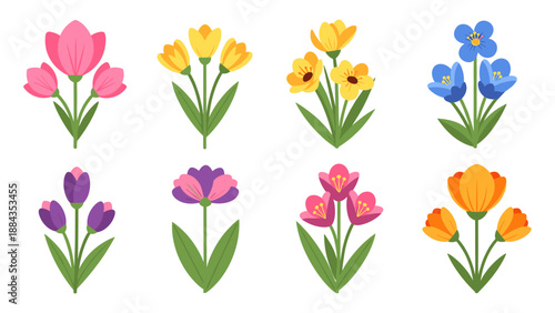 Colorful Spring Flower Bouquets