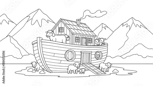 Noah's Ark With Animals