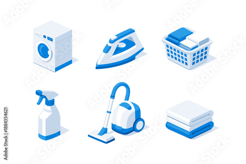 Household Cleaning and Laundry Icons