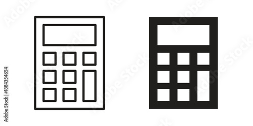 Calculator icon suitable vector symbol for graphic design, logo, web site, social media