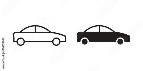 Car icon suitable vector symbol for graphic design, logo, web site, social media