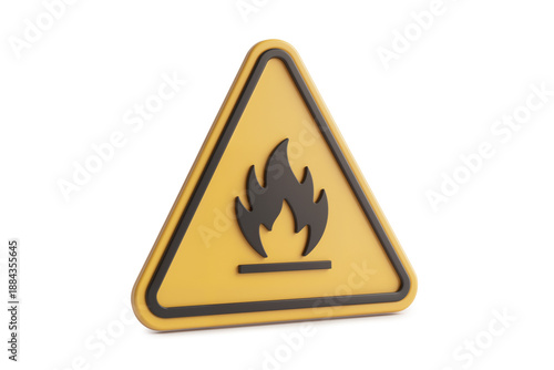 Yellow Triangular Flammable Warning Sign Isolated On White Background Free Download Yellow Triangular Flammable Warning Sign Isolated On White Background - GFXLoad