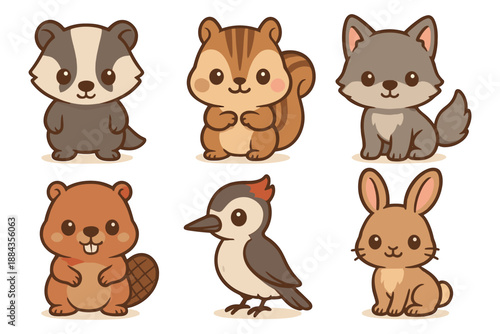 Cute Woodland Animals Collection