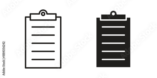 Clipboard icon suitable vector symbol for graphic design, logo, web site, social media