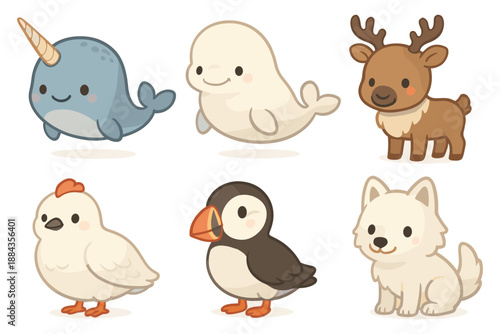 Cute Arctic Animals Collection