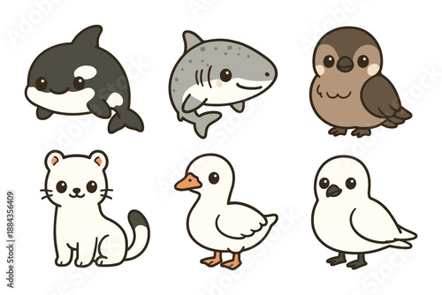 Cute Animal Illustrations Collection