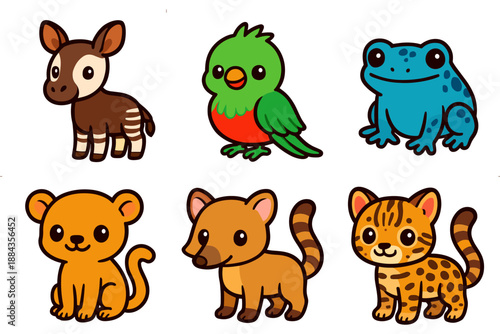 Cute Cartoon Animals Collection