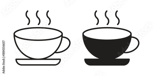 Coffee icon suitable vector symbol for graphic design, logo, web site, social media