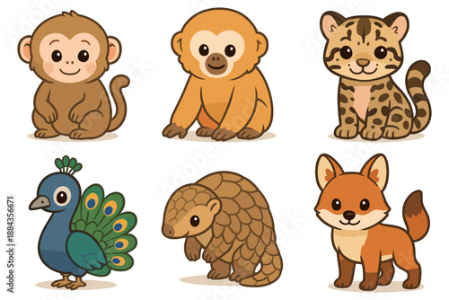 Cute Cartoon Animals Collection