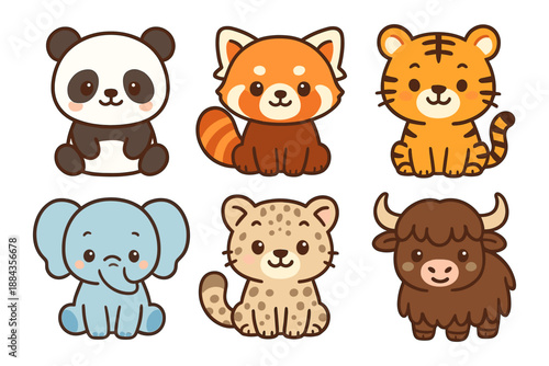 Cute Cartoon Animals Collection