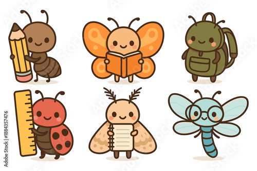 Cute Insects Back To School Theme