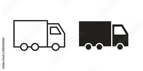 Delivery icon suitable vector symbol for graphic design, logo, web site, social media