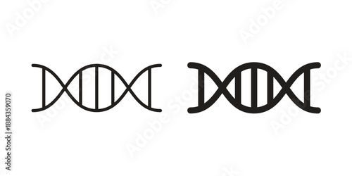 DNA icon suitable vector symbol for graphic design, logo, web site, social media