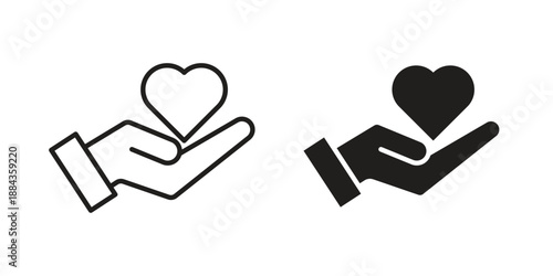 Donate icon suitable vector symbol for graphic design, logo, web site, social media