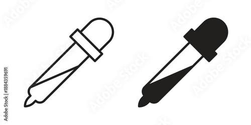 Dropper icon suitable vector symbol for graphic design, logo, web site, social media