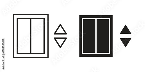 Elevator icon suitable vector symbol for graphic design, logo, web site, social media