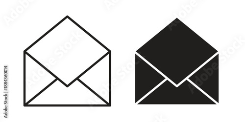 Envelope icon suitable vector symbol for graphic design, logo, web site, social media
