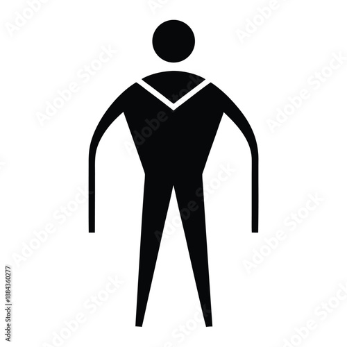 3d man in black suit