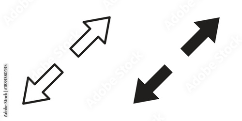 Expand icon suitable vector symbol for graphic design, logo, web site, social media