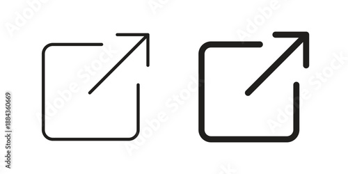 External link icon suitable vector symbol for graphic design, logo, web site, social media