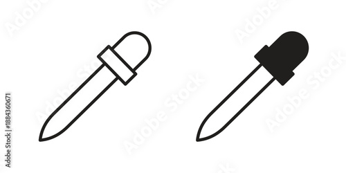 Eye dropper icon suitable vector symbol for graphic design, logo, web site, social media