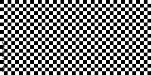Black and white checkered pattern, Checkerboard seamless pattern