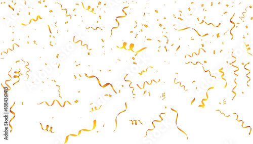 Golden confetti overlay texture background for photo editing and media