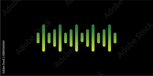 podcast sound waveform pattern for radio audio, music player, video editor, voice assistant, recorder. vector