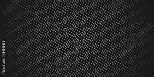 abstract seamless geometric outline with white line details over a gradient black base. simple modern pattern suitable for backgrounds, tiles, and wallpapers.	