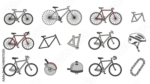 Bicycles and cycling equipment collection.