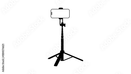 Selfie Stick Travel Tripod for Cell Phone with Remote Control and Phone Holder