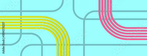 Dynamic abstract data lines pattern, modern digital connection concept